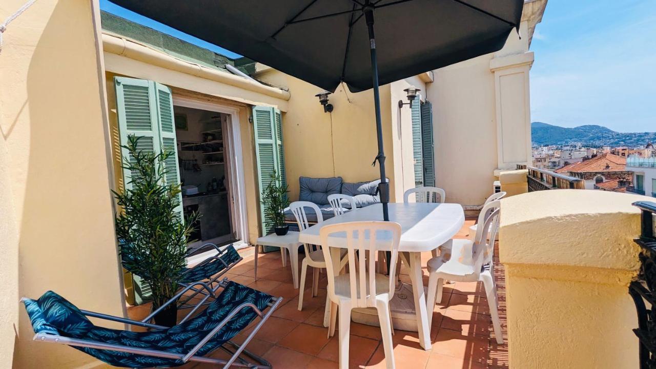 "Studio Ensoleille A Deux Pas Des Plages Avec Sa Grande Terrasse Privee !" Ницца Экстерьер фото
